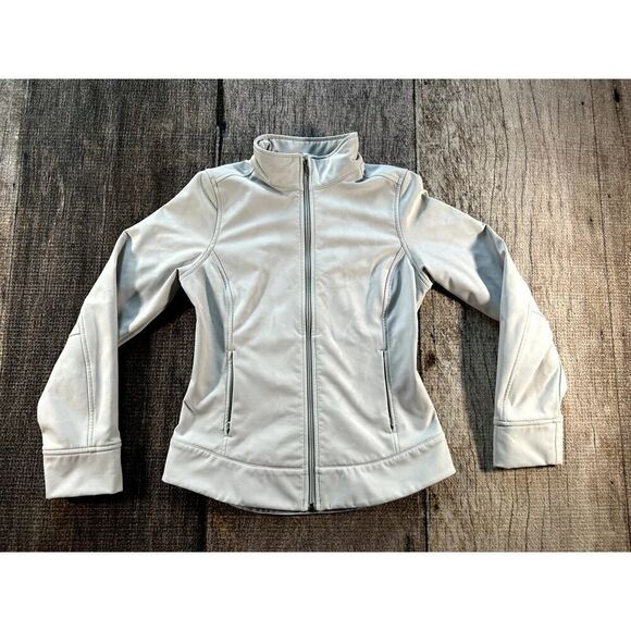 Patagonia Jackets & Blazers - Patagonia Women's Demitasse Floral Soft Shell Grey Fleece Jacket XS